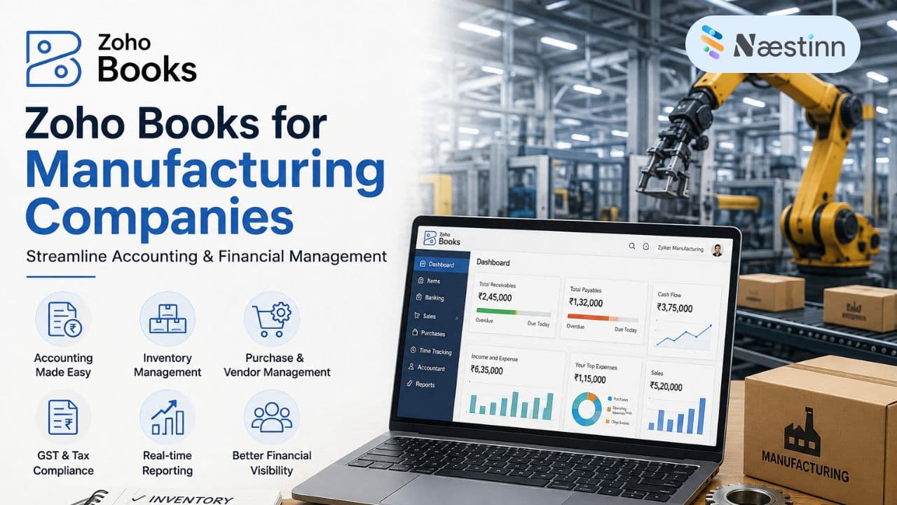 Zoho Books for Manufacturing Companies