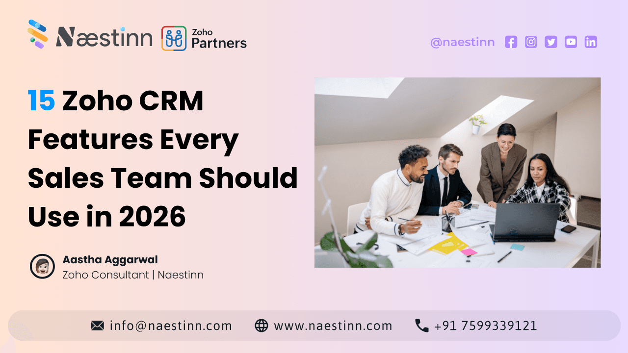 15 Zoho CRM Features Every Sales Team Should Use in 2026