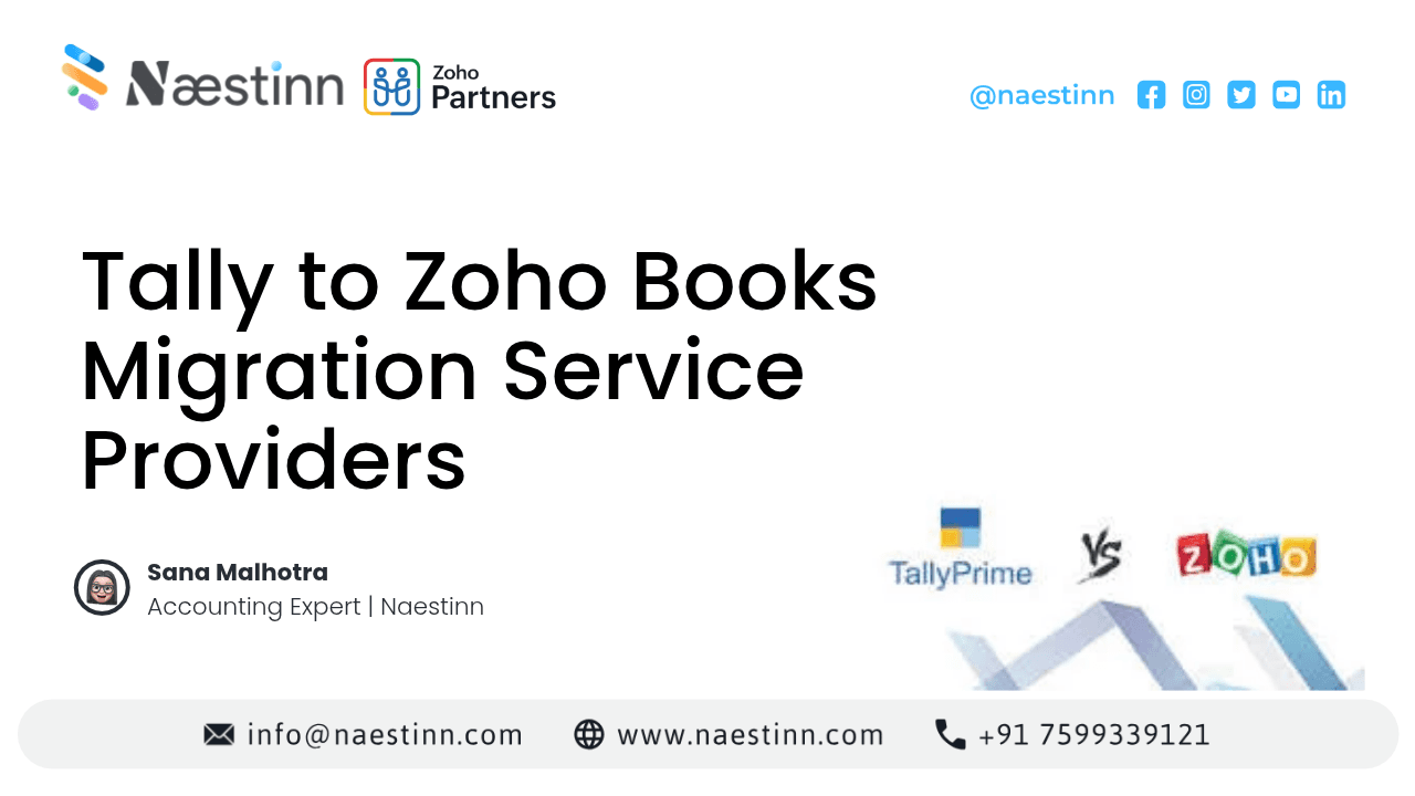 Tally to Zoho Books Migration Service Providers: How to Choose the Right Partner Tally to Zoho Books Migration Service Providers: How to Choose the Right Partner